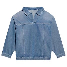 Balenciaga Denim Vareuse Jacket in Stonewash Indigo Cotton Blue