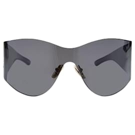 Balenciaga-Balenciaga BB0122S Mask Sunglasses in Black Acetate-Black