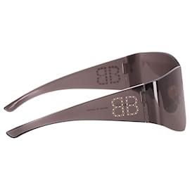 Balenciaga-Balenciaga BB0122S Mask Sunglasses in Black Acetate-Black