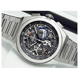 Zénith-ZENITH Defy El Primero21 Chronograph Titanium Ref.95.9000.9004/78.M9000 Genuine goods Mens-Silvery