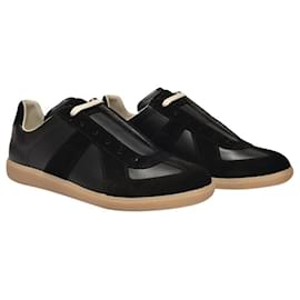 Maison Martin Margiela-Replica Sneakers - Maison Margiela - Black - Leather-Black
