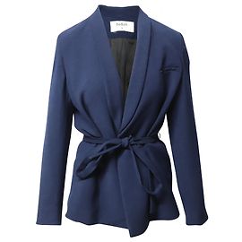 Ba&Sh Belted Blazer in Navy Blue Polyester Navy blue
