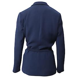 Ba&Sh-Ba&Sh Belted Blazer in Navy Blue Polyester-Navy blue