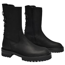Ann Demeulemeester Louise Ankle Boots in Black Leather Black