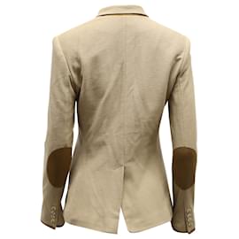 Ralph Lauren-Ralph Lauren Blazer in Beige Cotton-Beige