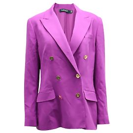 Lauren Ralph Lauren gefütterter Brustblazer aus lila Polyester Lila