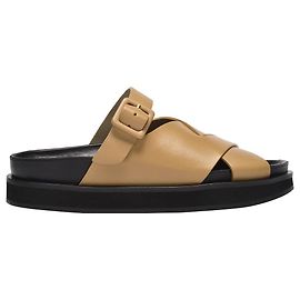 Wandler Kate Sandals in Brown Leather Brown