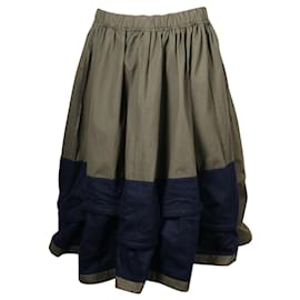 Comme Des Garcons-Green Maxi Skirt-Green