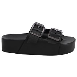 Sandali Balenciaga Mallorca Platform in Pelle Nera Nero