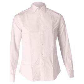 Brunello Cucinelli-Brunello Cucinelli Tuxedo Shirt in White Cotton-White