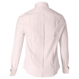 Brunello Cucinelli-Brunello Cucinelli Tuxedo Shirt in White Cotton-White