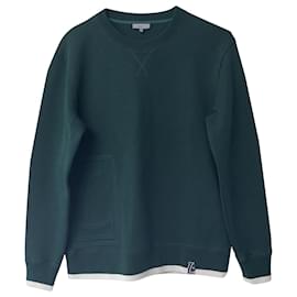 Lanvin-Lanvin Kettenstich-Pullover aus grüner Wolle-Grün