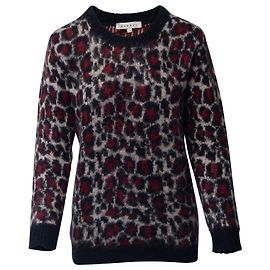 Sandro Paris Pullover mit Leopardenmuster aus mehrfarbigem Acryl Andere Python drucken