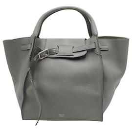 Céline-Celine Big Bag aus grauem Kalbsleder Leder-Grau