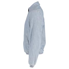 Ralph Lauren-Ralph Lauren Bayport Harrington Jacket in Light Blue Cotton-Blue