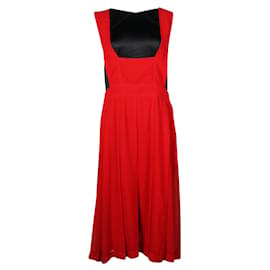 Comme Des Garcons Rotes Latzkleid Rot