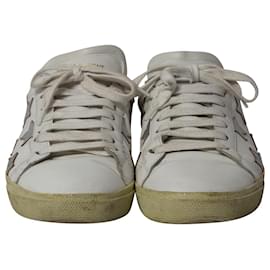 Saint Laurent-Saint Laurent Signature California Sneakers in White Leather-White