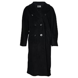 Max Mara-MAX MARA 101801 Manteau Icon en Laine Noire-Noir