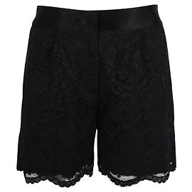 Dkny Schwarze Spitzenshorts Schwarz