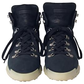 Fear of God-Fear of God 7th Hiker Boots in Black Leather-Black