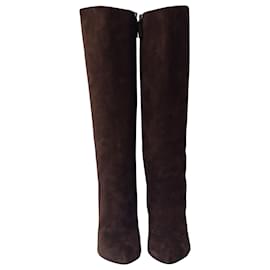 Ralph Lauren-Ralph Lauren Artilah Tall Boots in Brown Suede -Brown