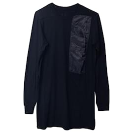 Rick Owens-Rick Owens Sweatshirt in Black Cotton-Black