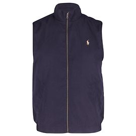 Ralph Lauren Maidstone Icon Logo Weste aus marineblauer Baumwolle Blau Marineblau
