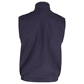 Ralph Lauren-Ralph Lauren Maidstone Icon Logo Gilet in Navy Blue Cotton-Blue,Navy blue