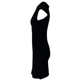 Herve Leger-Herve Leger Bandage Bodycon Dress in Black Rayon -Black