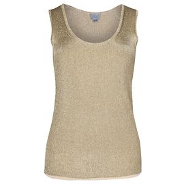 Jason Wu Metallic Tank Top in Gold Viscose Golden Metallic