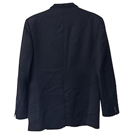 Maison Martin Margiela-Maison Margiela Shoulder-Padded Blazer in Black Wool-Black
