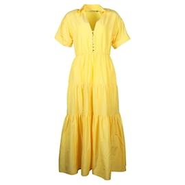 Nicholas Kirkwood-Bright Yellow Midi Summer Dress-Yellow