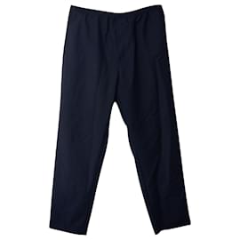 Acne Studios Peacemo Elastic Pants in Navy Blue Wool Navy blue