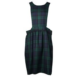 Comme Des Garcons CDG Grün kariertes Kleid Grün