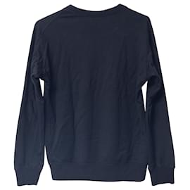 Y3-Y-3 Sweat Col Rond en Coton Noir-Noir