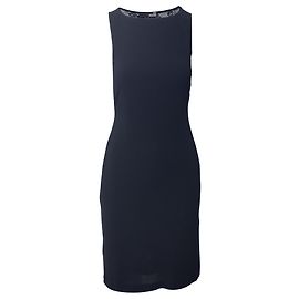Love Moschino Mini vestido sem mangas com renda nas costas em viscose preta Preto