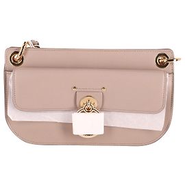 Chloé Bolsa de correntes Chloe Tess Mini Crossbody em couro de bezerro Couro bege Bege