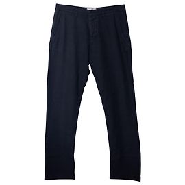 Calça Ami Paris Regular Fit em Algodão Preto Preto