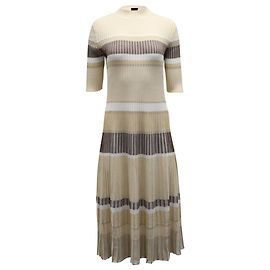 Gestreiftes Midikleid von Proenza Schouler aus beiger Viskose Andere