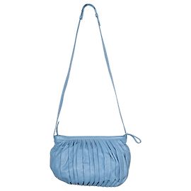 Bolsa Balão Mansur Gavriel em couro de bezerro Blue Lago Couro Azul