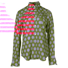 Comme Des Garcons-Pink & Red Spotted Shirt-Red