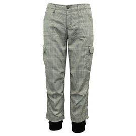 Alice + Olivia Pantalones cargo de tweed con tobillos elásticos Negro