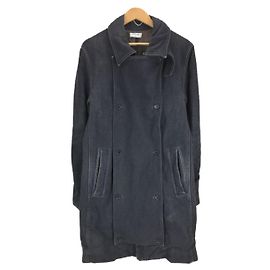 **Helmut Lang 2000S/design com zíper/casaco de gola inoxidável/M/lã/GRY/liso Cinza