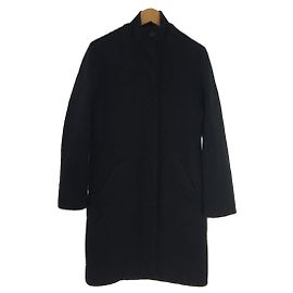 **Helmut Lang 1998/Person/Neck Rib Coat/M/Wool/BLK Black