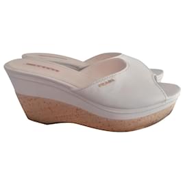 Prada Wedge mules White