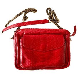 Claris Virot big charly in zinnoberrotem python. Rot