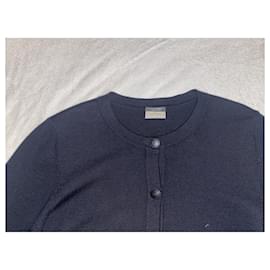 Chanel-Coats, Outerwear-Navy blue