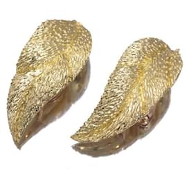 Van Cleef & Arpels-Van Cleef & Arpels Gold Leaf Earrings-Yellow