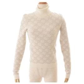 Fendi-Fendi Turtleneck Knit Sweater-White