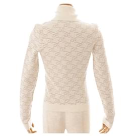 Fendi-Fendi Turtleneck Knit Sweater-White